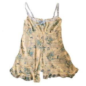 sheer butterfly slip dress